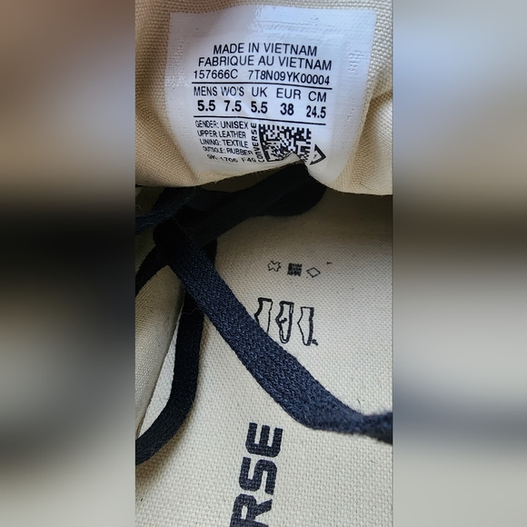 Chuck Taylor All Star Leather Pony Hair Low Top size 7.5 [38 EU] - Picture 2 of 10